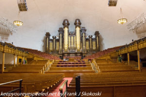 Organ and interior of Mormon Tabernacle Salt Lake City 