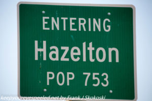 sign about Hazelton Idaho 