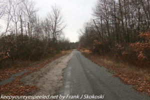 old macadam road on trail 