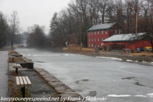 ice and fog on lehigh Canal