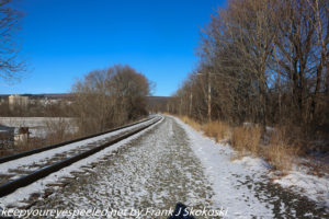 railroad tracks along Lehigh River 