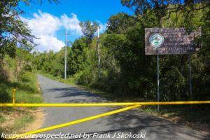 gate at entrance to Guanica dry forest