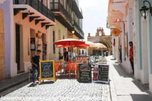 outdoor cafe old San Juan