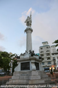 Christopher Columbus statue old San Juan 