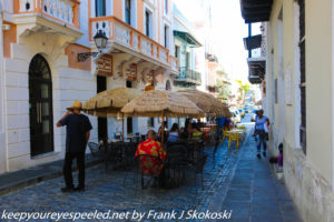 outdoor restaurant old San Juan 