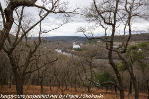 view of Lehigh River from chestnut oak trail at Lehigh Gap 