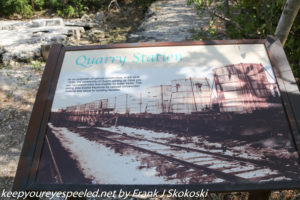 informational display on trail 
