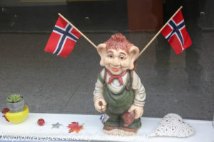 troll with Norwegian flags