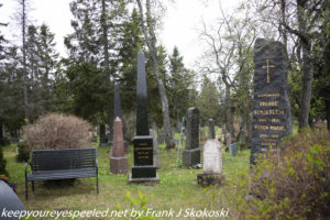 gravestones in cemetery 