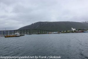 clouds and rains in Tromso port 